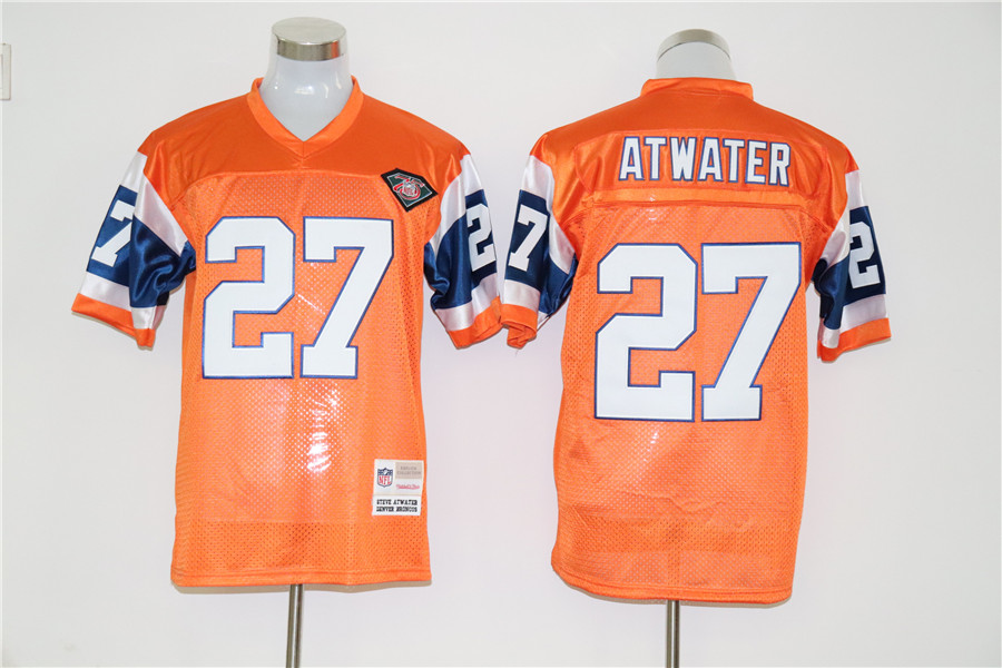Men's Denver Broncos Steve Atwater Mitchell & Ness Orange Legacy Jersey